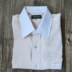 VINTAGE Robson Men's Cream Dress Shirt
